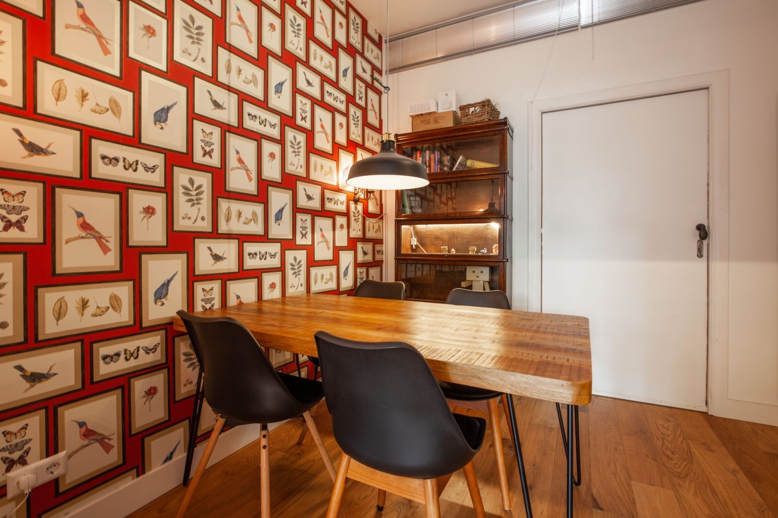 The dining room of the apartment